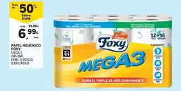 Continente Bom dia Foxy - papel higiénico mega 3 promoção