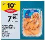 Continente Bom dia Continente - camarão promoção
