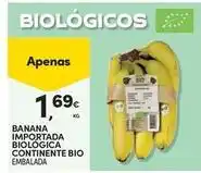 Continente Bom dia Continente bio - banana importada biologica promoção