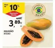 Continente Bom dia Mamão promoção