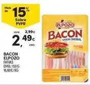 Continente Bom dia Elpozo - bacon promoção