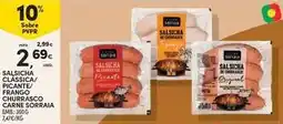 Continente Bom dia Salsicha clasica/a/a picante/faunfo/facchierasco carne soraria promoção