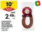 Continente Bom dia Continente - chourico de carne do fundao promoção
