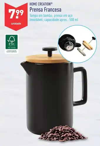 ALDI Home Creation Prensa Francesa promoção