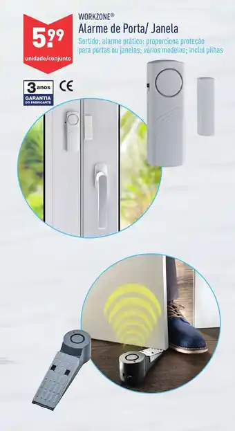 ALDI Workzone Alarme de Porta/Janela promoção