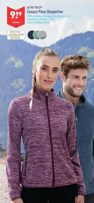 ALDI Active Touch Casaco Polar Desportivo Senhora S-L, Homem M-XL promoção