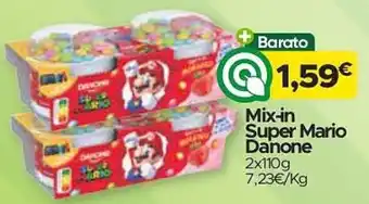 Supermercados Preços Baixos Mix-in Super Mario Danone promoção