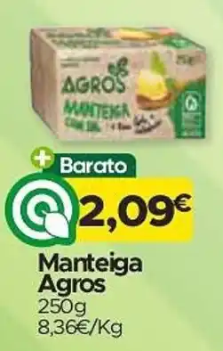 Supermercados Preços Baixos Manteiga Agros promoção