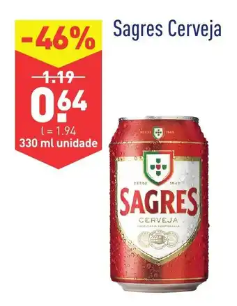 ALDI Sagres Cerveja 330ml promoção