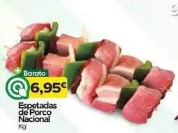 Supermercados Preços Baixos Espetadas de Porco Nacional promoção