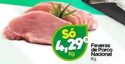 Supermercados Preços Baixos Feveras de Porco Nacional promoção