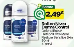 Supermercados Preços Baixos Roll-on Nivea Derma Control promoção