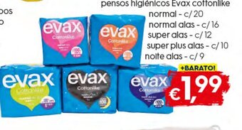 Bolama Pensos Higiénicos Evax Cottonlike promoção