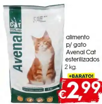 Bolama Alimento P/ Gato Avenal Cat Esterilizados 2kg promoção