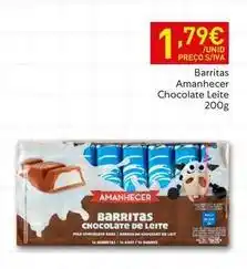 Recheio Amanhecer - barritas chocolate leite promoção