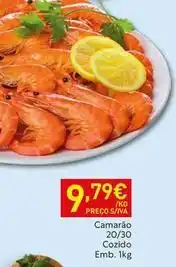 Recheio Camarão 20/30 cozido emb promoção