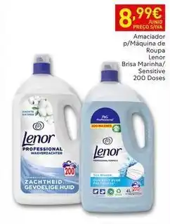 Recheio Lenor - amaciador p/máquina de roupa brisa marina/ sensitive promoção