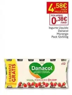Recheio Danone - iogurte liquido dancal morango promoção