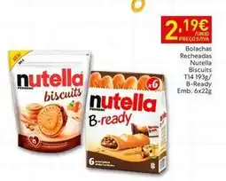 Recheio Nutella - bolachas recheadas biscuits promoção