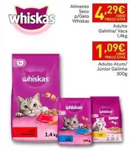 Recheio Whiskas - alimento seco p/ gato promoção