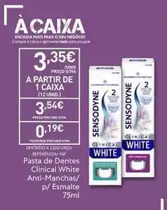 Recheio A+ - pasta de dentes clinical white anti-manchas promoção