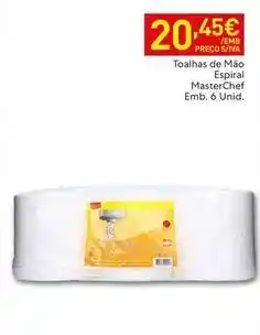 Recheio Masterchef - toalhas de mao promoção