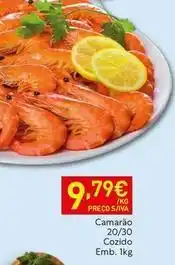 Recheio Camarão 20/30 cozido promoção
