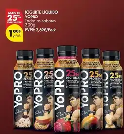 Pingo Doce Yopro - iogurte líquido promoção