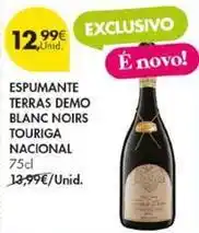 Pingo Doce Nacional - espumante terras demo blanc noirs touriga promoção