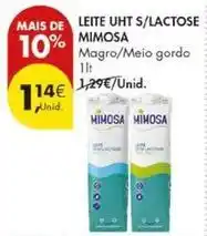 Pingo Doce Mimosa - leite uht s/lactose promoção
