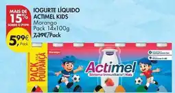 Pingo Doce Danone - iogurte liquido actimel kids promoção