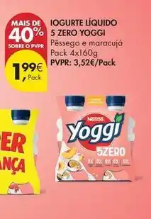 Pingo Doce Yoggi - iogurte liquido 5 zero promoção