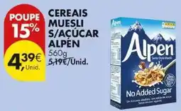 Pingo Doce Cereais muesli s/açúcar promoção