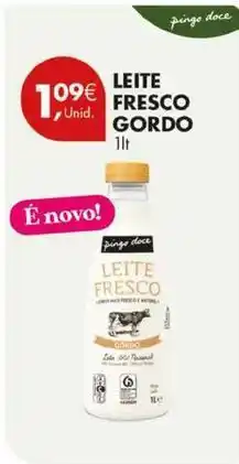 Pingo Doce Pingo doce - leite fresco promoção