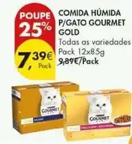 Pingo Doce Purina - comida humida p/gato gourmet gold promoção