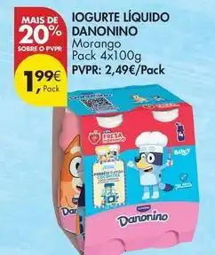 Pingo Doce Danonino - iogurte liquido promoção