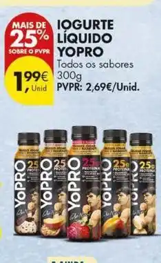Pingo Doce Yopro - iogurte líquido promoção
