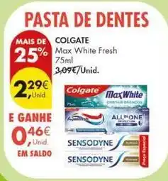 Pingo Doce Colgate - pasta de dentes promoção