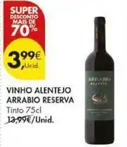 Pingo Doce Alentejo - vinho arrabio reserva promoção