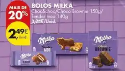 Pingo Doce Milka - bolos choc&choc/choco brownie promoção