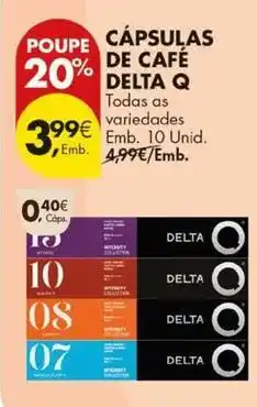 Pingo Doce Delta q - cápsulas de café promoção