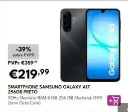 Radio Popular Samsung - smartphone galaxy a17 256gb preto promoção