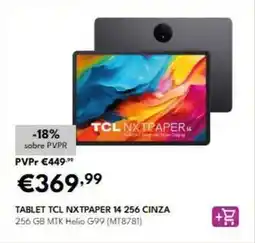 Radio Popular Tcl - tablet 14 256 cinza promoção