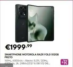 Radio Popular Motorola - smartphone razr fold 512gb preto promoção