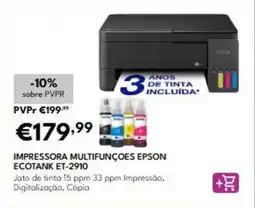 Radio Popular Epson - impressora multifunções ecotank et-2910 promoção