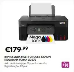 Radio Popular Canon - impressora multifuncoes megatank pixma g3570 promoção