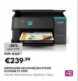 Radio Popular Epson - impressora multifunções ecotank et-2950 promoção