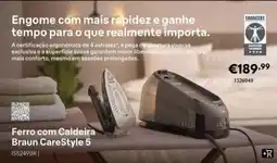 Radio Popular Braun - ferro com caldeira carestyle 5 promoção