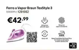 Radio Popular Braun - ferro a vapor texstyle 3 promoção