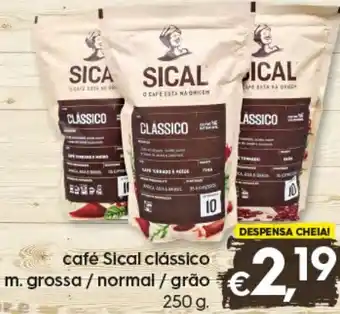 Bolama Café Sical Clássico M. Grossa/ Normal Grão 250g promoção